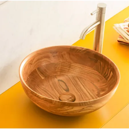 LAVABO MADERA CALCUTA REDONDO BATHCO