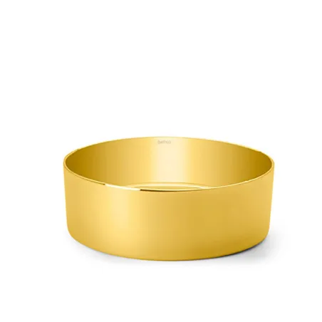LAVABO SOBRE ENCIMERA DINAN 38 ORO REDONDO BATHCO