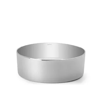 LAVABO SOBRE ENCIMERA DINAN 38 PLATA REDONDO BATHCO