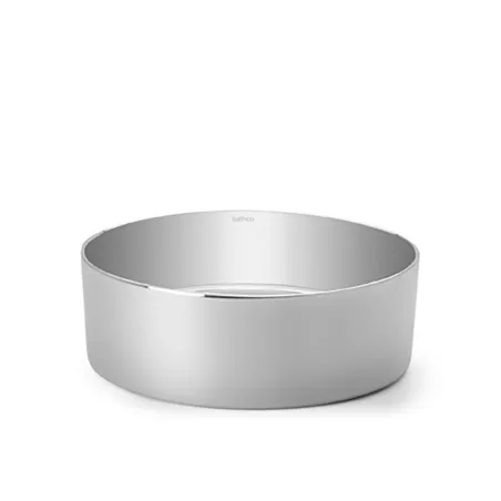 LAVABO SOBRE ENCIMERA DINAN 38 PLATA REDONDO BATHCO