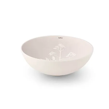 LAVABO SOBRE ENCIMERA WHITE FLOWERS SWAROVSKI BATHCO