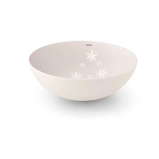 LAVABO SOBRE ENCIMERA LOOSE SWAROVSKI BATHCO FONDO BLANCO