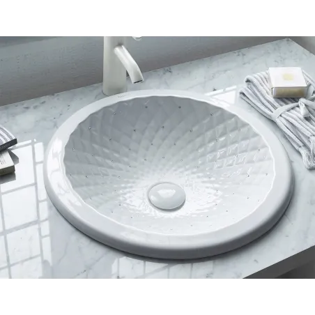 LAVABO ENCASTRE RHOMBUS SWAROVSKI BATHCO