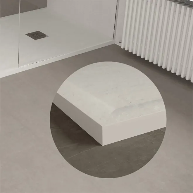 DETALLE MARCO PLATO DE DUCHA RESINA BORDER STRATO