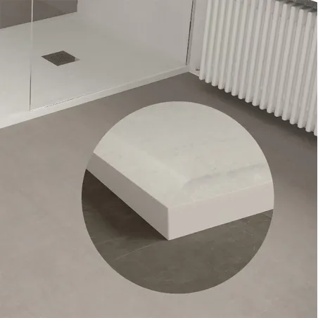 DETALLE MARCO PLATO DE DUCHA RESINA BORDER STRATO