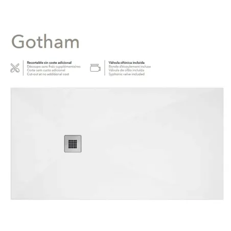 PLANO PLATO DE DUCHA RESINA GOTHAM A MEDIDA PROFILTEK