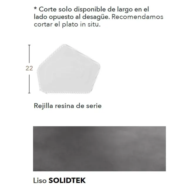TEXTURA PLATO DE DUCHA RESINA ISLA A MEDIDA PROFILTEK