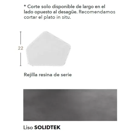 TEXTURA PLATO DE DUCHA RESINA ISLA A MEDIDA PROFILTEK