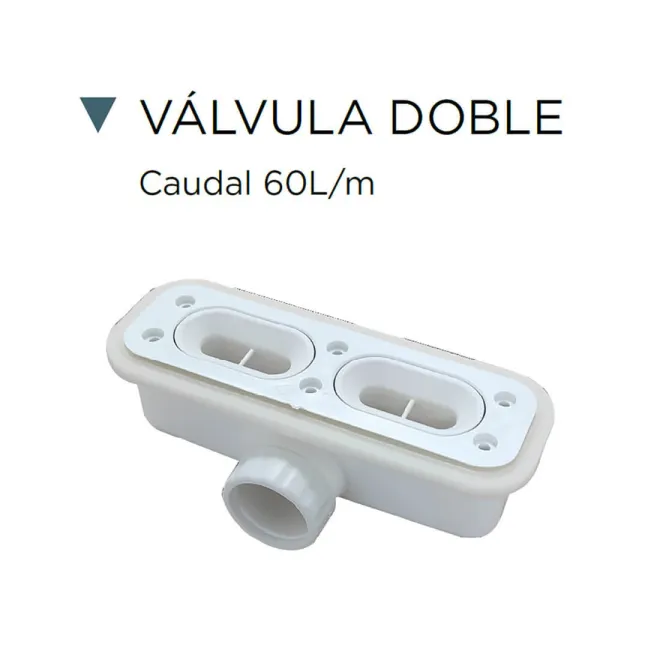 VALVULA PLATO DE DUCHA RESINA NATURE A MEDIDA BAALNEO