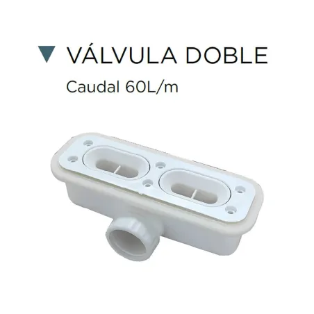VALVULA PLATO DE DUCHA RESINA NATURE A MEDIDA BAALNEO