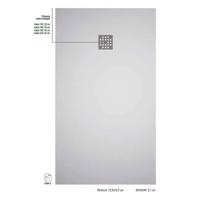 PLATO DE DUCHA SOLID SURFACE YUCATAN BAALNEO CON COTAS
