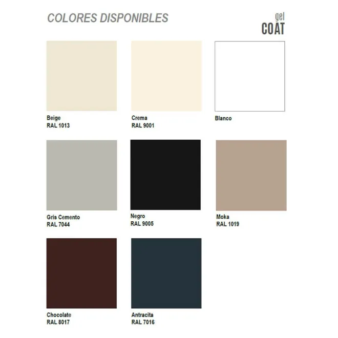OPCIONES COLORES PLATO DE DUCHA RESINA COMO A MEDIDA BAALNEO