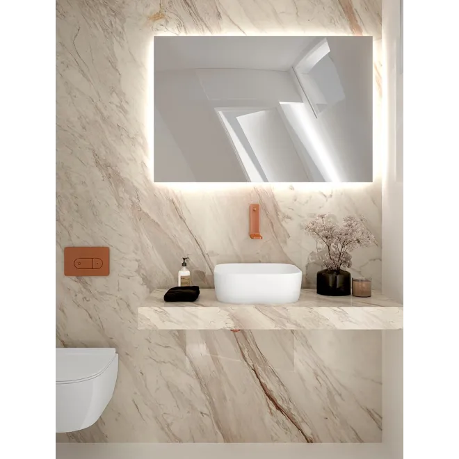 ESPEJO DE BAÑO CON LUZ LED PINE RECTANGULAR BATHDECOR AMBIENTE