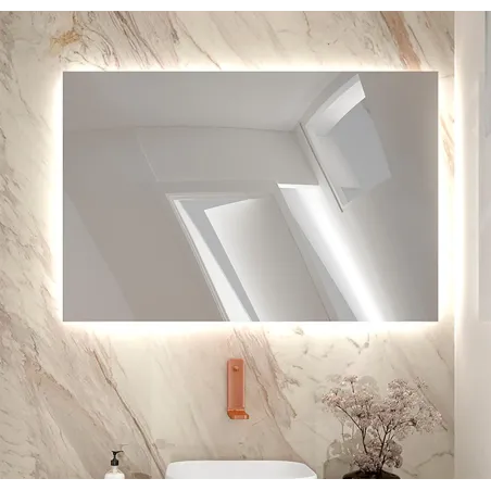 ESPEJO DE BAÑO CON LUZ LED PINE RECTANGULAR BATHDECOR