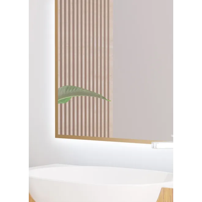 DETALLE ESPEJO DE BAÑO CON LUZ LED A MEDIDA SIMBA BATHDECOR
