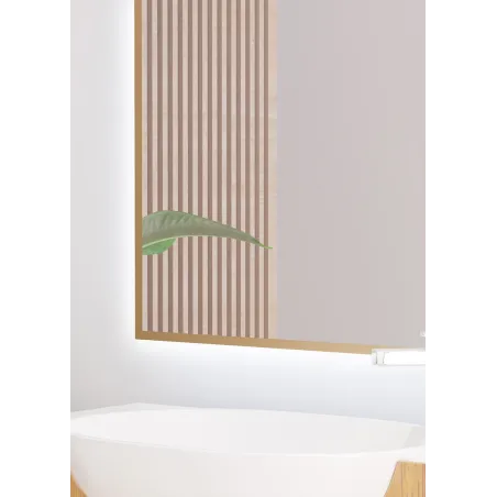 DETALLE ESPEJO DE BAÑO CON LUZ LED A MEDIDA SIMBA BATHDECOR