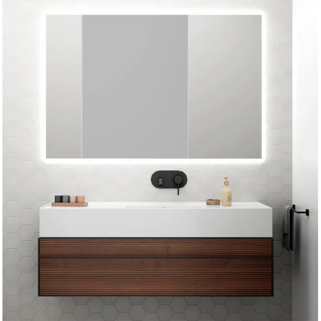AMBIENTE ESPEJO DE BAÑO CON LUZ LED A MEDIDA OAK BATHDECOR