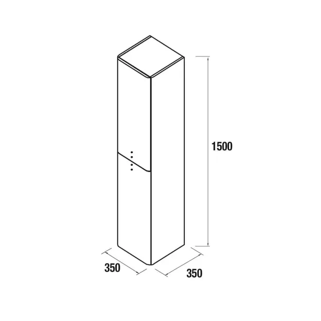 PLANO COLUMNA DE BAÑO UNIIQ 150 SUSPENDIDA SALGAR