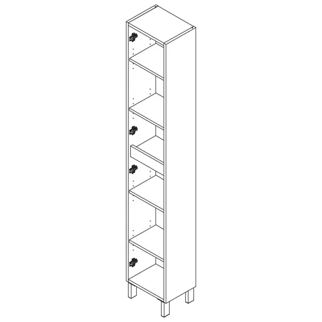 DETALLE COLUMNA DE BAÑO INFINITY 181 CON PATAS SALGAR