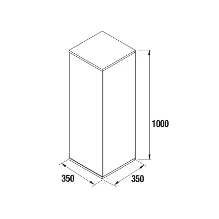 PLANO COLUMNA DE BAÑO ALLIANCE 100 SUSPENDIDA SALGAR