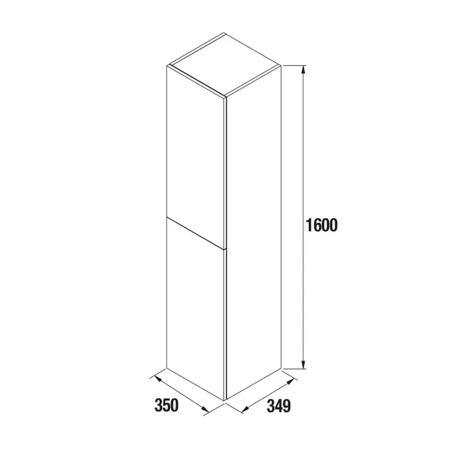 COLUMNA DE BAÑO ALLIANCE 160 SUSPENDIDA SALGAR. Pilar de baño| SALGAR
