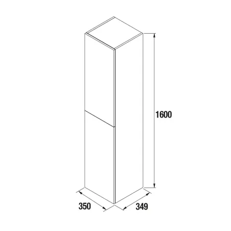 COLUMNA DE BAÑO ALLIANCE 160 SUSPENDIDA SALGAR. Pilar de baño| SALGAR