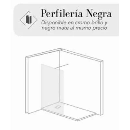 PERFIL MAMPARA DUCHA FIJO MEDITERRANEO BAALNEO