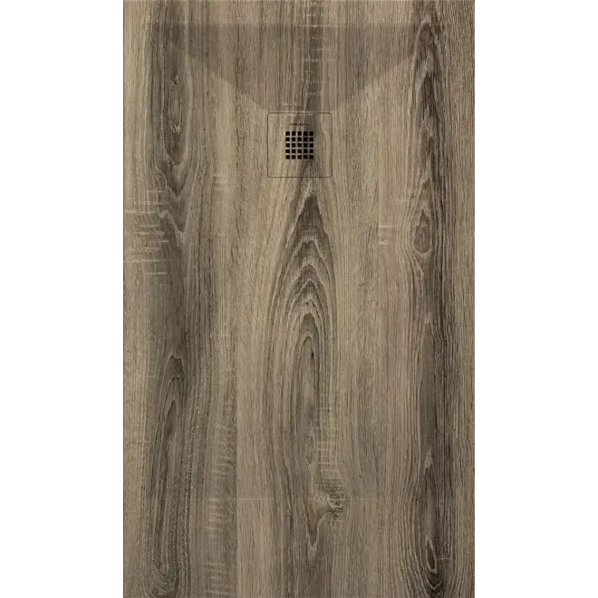 PLATO DE DUCHA RESINA 3D DECORADO MADERA A MEDIDA BAALNEO