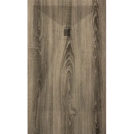 PLATO DE DUCHA RESINA 3D DECORADO MADERA A MEDIDA BAALNEO