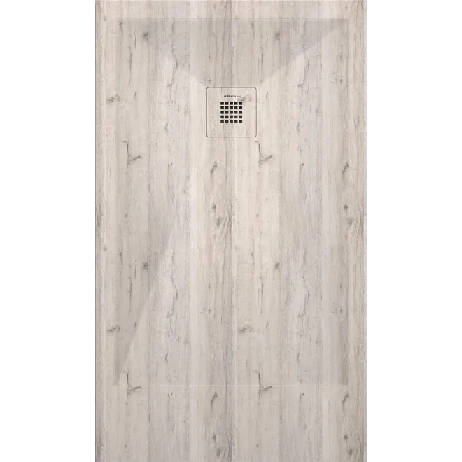 PLATO DE DUCHA RESINA 3D DECORADO MADERA A MEDIDA BAALNEO