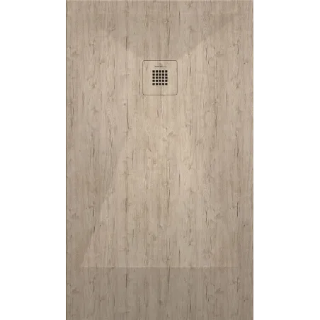 PLATO DE DUCHA RESINA 3D DECORADO MADERA A MEDIDA BAALNEO