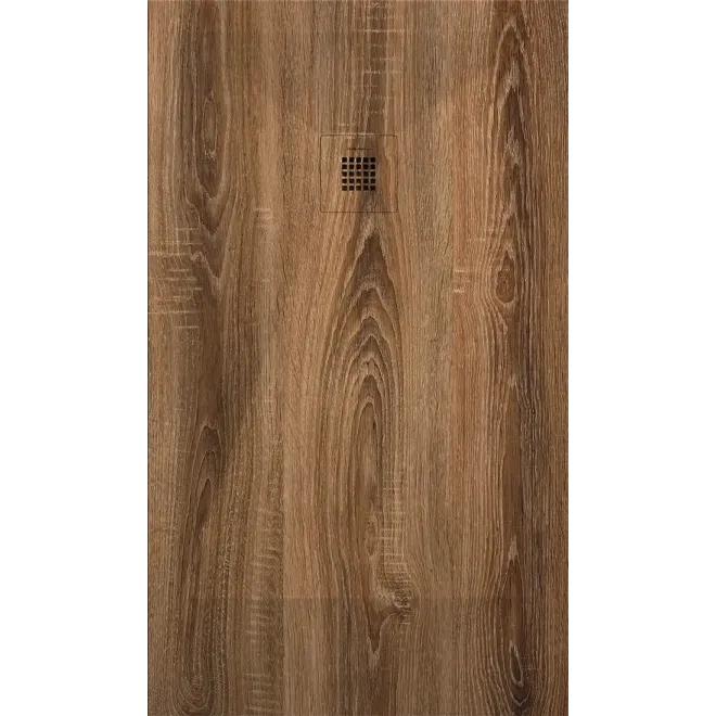 PLATO DE DUCHA RESINA 3D DECORADO MADERA A MEDIDA BAALNEO