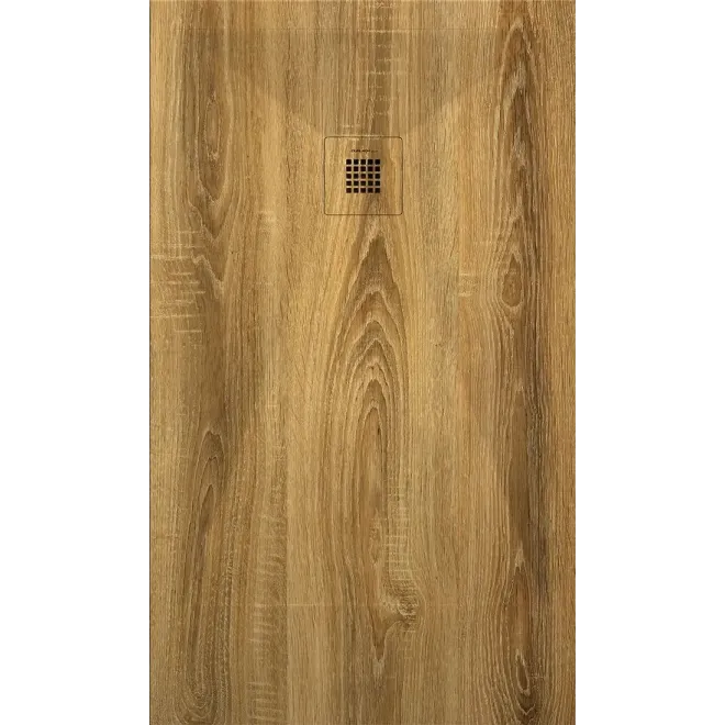 PLATO DE DUCHA RESINA 3D DECORADO MADERA A MEDIDA BAALNEO