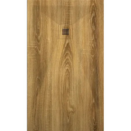 PLATO DE DUCHA RESINA 3D DECORADO MADERA A MEDIDA BAALNEO