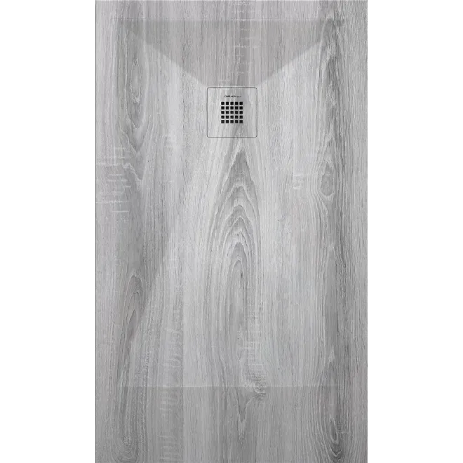 PLATO DE DUCHA RESINA 3D DECORADO MADERA A MEDIDA BAALNEO