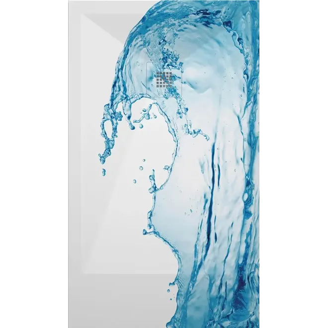 PLATO DE DUCHA RESINA 3D DECORADO AGUA A MEDIDA BAALNEO