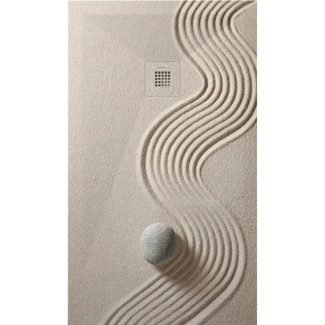 PLATO DE DUCHA RESINA 3D DECORADO DISEÑO ZEN A MEDIDA BAALNEO