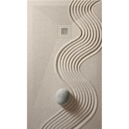 PLATO DE DUCHA RESINA 3D DECORADO DISEÑO ZEN A MEDIDA BAALNEO