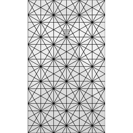 PLATO DE DUCHA RESINA 3D DECORADO FORMAS GEOMETRICAS A MEDIDA BAALNEO