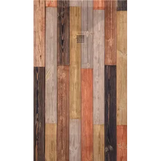 PLATO DE DUCHA RESINA 3D DECORADO MADERA RUSTICA A MEDIDA BAALNEO