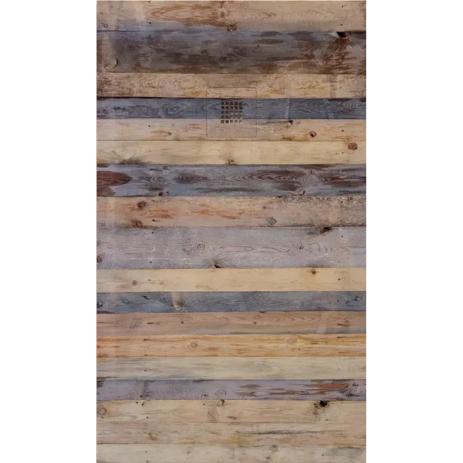 PLATO DE DUCHA RESINA 3D DECORADO MADERA RUSTICA A MEDIDA BAALNEO