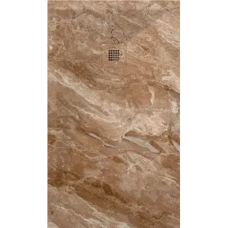 PLATO DE DUCHA RESINA 3D DECORADO MARMOL A MEDIDA BAALNEO