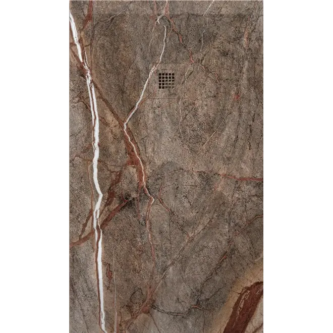 PLATO DE DUCHA RESINA 3D DECORADO MARMOL A MEDIDA BAALNEO