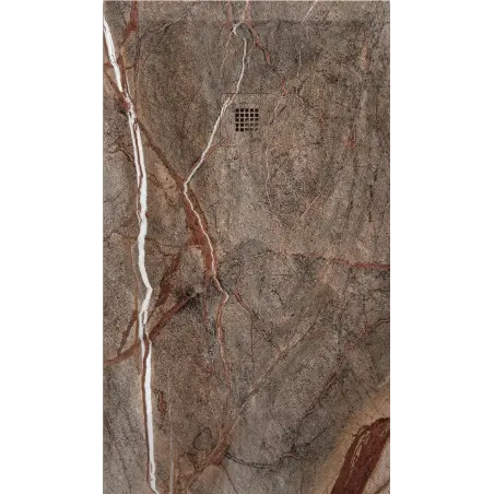 PLATO DE DUCHA RESINA 3D DECORADO MARMOL A MEDIDA BAALNEO
