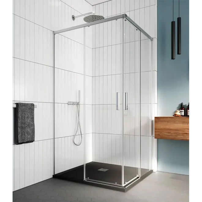 MAMPARA DUCHA ANGULAR CORREDERA SALMA SA-320 PROFILTEK
