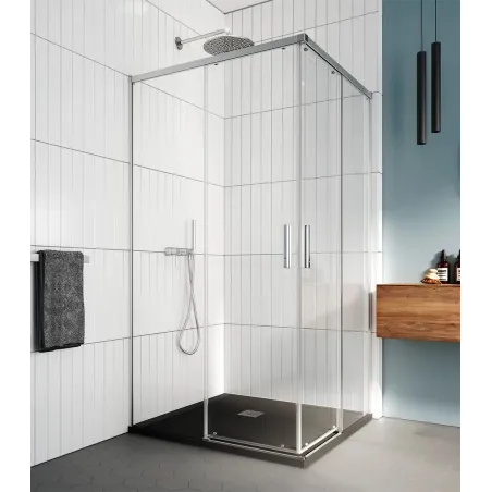 MAMPARA DUCHA ANGULAR CORREDERA SALMA SA-320 PROFILTEK