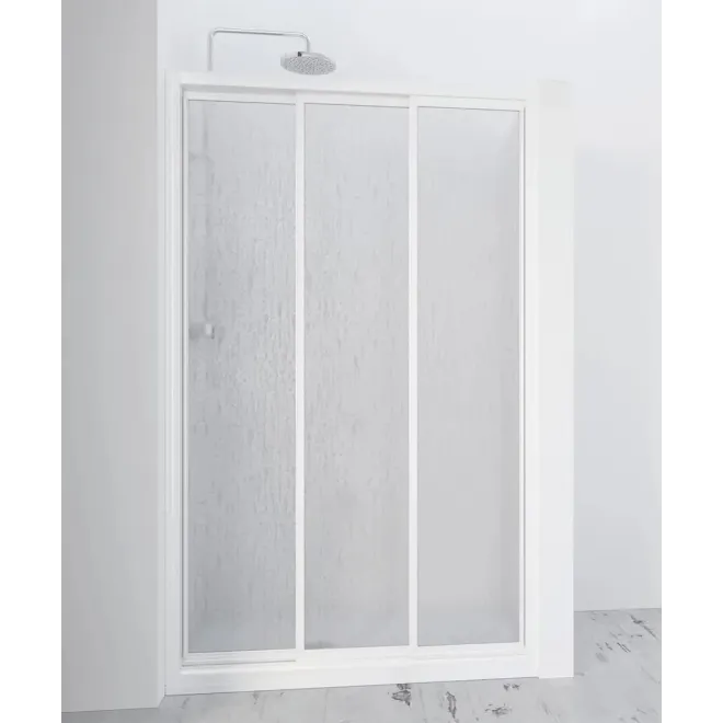 MAMPARA DUCHA FRONTAL CORREDERA DEMI ACRILICO PROFILTEK