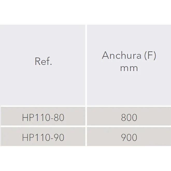 APERTURA MAMPARA ABATIBLE BAÑERA HADA PLUS HP-110 PROFILTEK