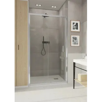 MAMPARA DUCHA FRONTAL CORREDERA 1 FIJO + 1 PUERTA JUCAR BAALNEO