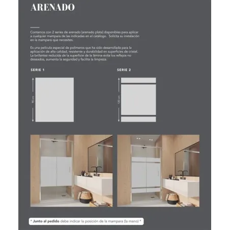 ARENADO MAMPARA DUCHA FRONTAL CORREDERA 2 FIJOS + 2 PUERTAS JUCAR BAALNEO